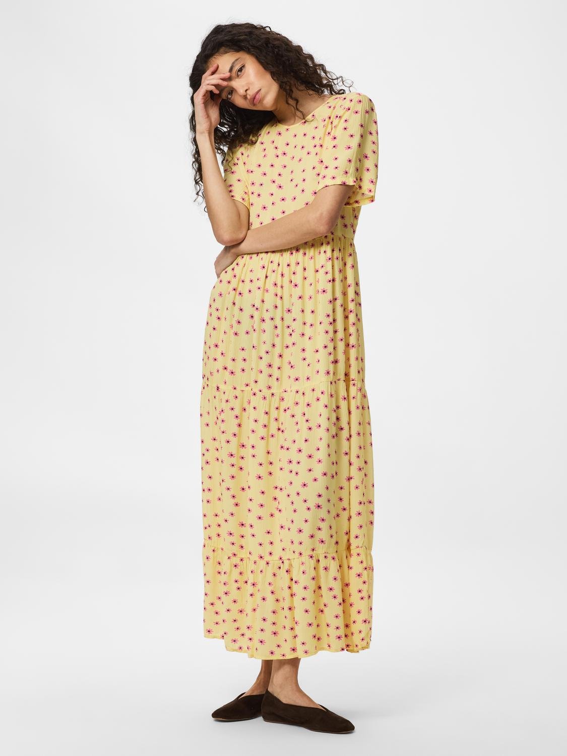 PCEVIE Long Dress - French Vanilla - VERO MODA & VILA Bergvik